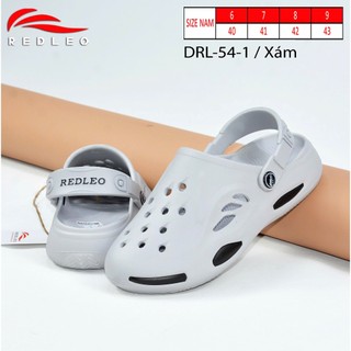 (Chính hãng) (Đặt tăng 1 size) Dép sục nam REDLEO DRL54, giày sục có lỗ thoáng khí, đi mưa rửa nước thoải mái nhẹ êm
