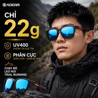 Kính thể thao chạy bộ đạp xe leo núi phân cực chống UV 400  chất liệu TR90 siêu nhẹ, siêu bền phù hợp thể thao