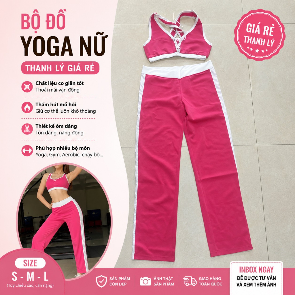 Bộ quần áo tập yoga (thanh lý)