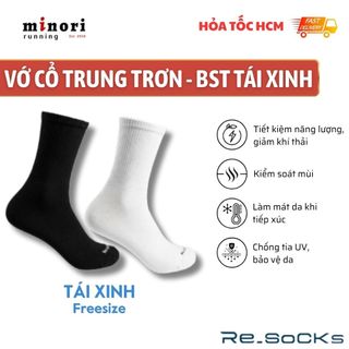 Combo 3 Vớ Tất Tái Chế Re.socks Thời Trang Thể Thao BST Tái Xinh BASIC Tái Xinh FE Đất Nước Tỏ Tường