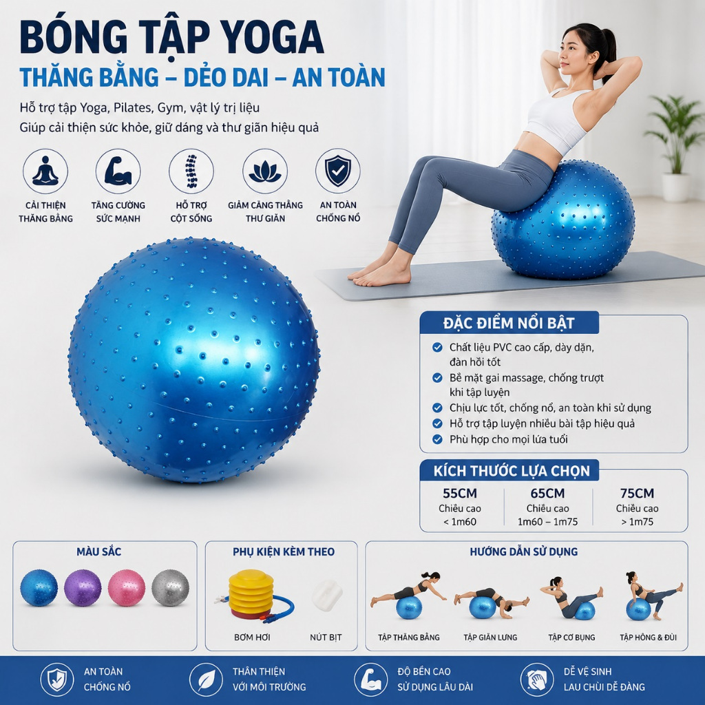 Bóng tập YOGA cao cấp