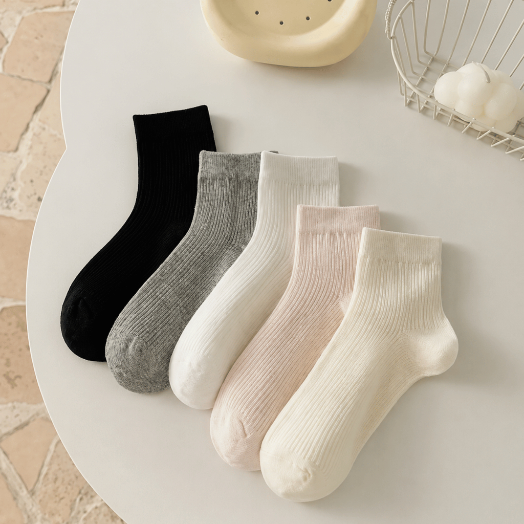 Tất Lưới Nữ Cổ Ngắn SOFT STEP Phong Cách Ballet Ngọt Ngào - Vớ Cổ Thấp Trơn Màu Mùa Hè Siêu Mỏng Thoáng Khí Ngăn Mùi