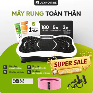 Máy Rung Toàn Thân LUXHOMME 2D | Giảm cân, Săn Cơ | 180 Cấp độ, Giữ Dáng Đẹp Ngay Tại Nhà | BH 24TH