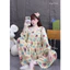 Pizama TD tole cổ tròn dáng babydoll hoạt hình