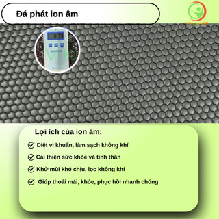 Thảm Đá Nhiệt Nóng Carefit kích thước 70x160 cm đá Lục Giác đen