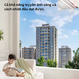YOWXll Giấy decal dán kính chống nắng nóng UV , phim cách nhiệt cửa sổ decan phản quang cho cửa kính chống nhìn trộm