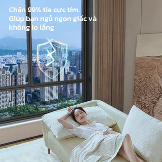 YOWXll Giấy decal dán kính chống nắng nóng UV , phim cách nhiệt cửa sổ decan phản quang cho cửa kính chống nhìn trộm