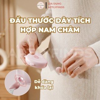 Thước Dây Cuộn Mini Rút Tự Động APTLYFINDS Thước Đo Quần Áo Đồ Vật Nhỏ Gọn Tiện Lợi
