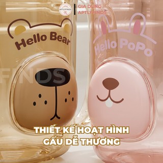 Cốc Đánh Răng Tích Hợp Khe Đựng Bàn Chải APTLYFINDS Nhựa PET Cao Cấp, Ly Đánh Răng Nhà Tắm