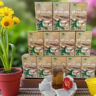 Hộp 40 gói trà thảo mộc Bảo Khang trà Củ Cát Lòi thanh nhiệt, lợi tiểu, tiêu thũng, và hỗ trợ giảm viêm