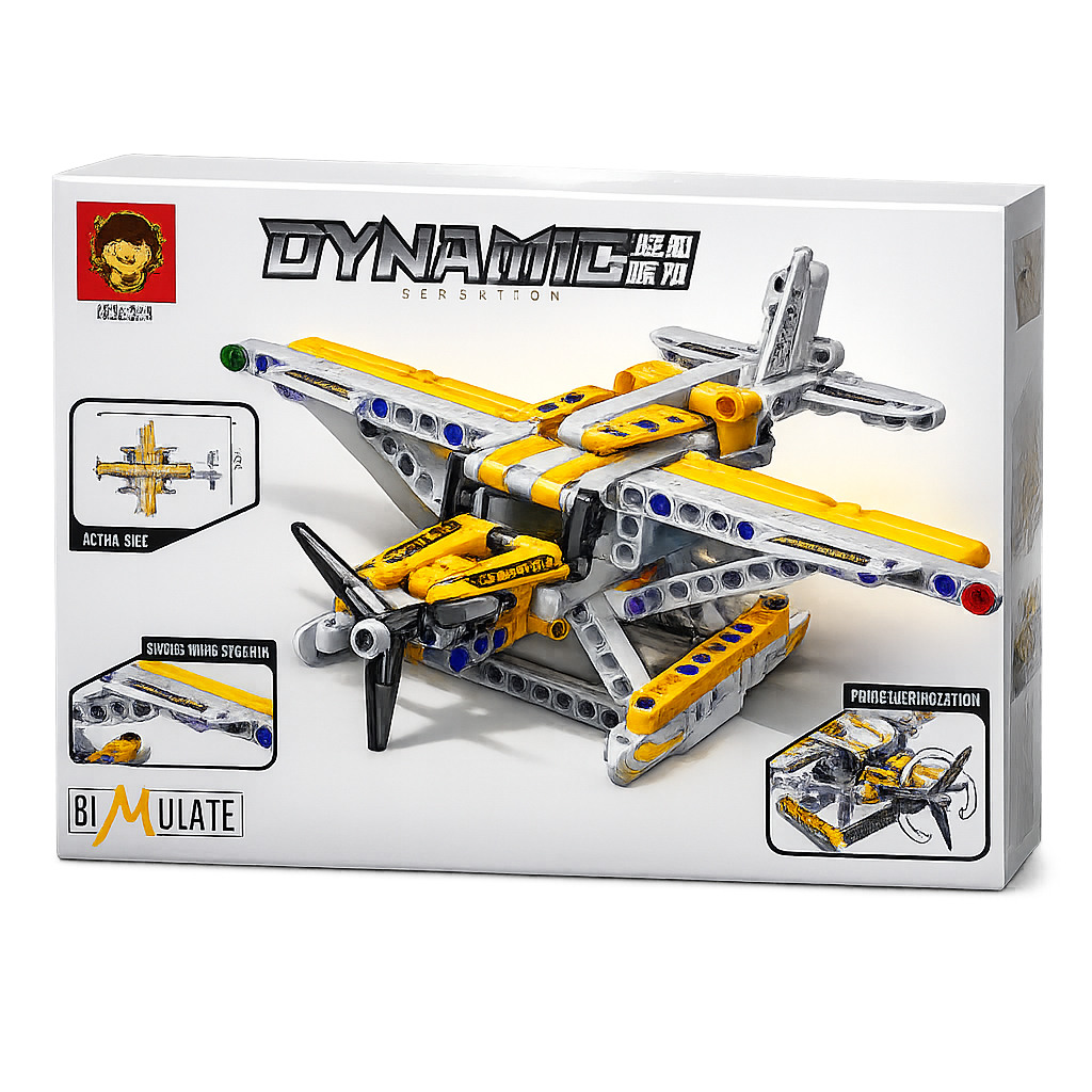 Đồ Chơi Lắp Ráp Máy Bay Dynamic Cho Bé 6+, Mô Hình Máy Bay STEM Rèn Luyện Tư Duy Sáng Tạo
