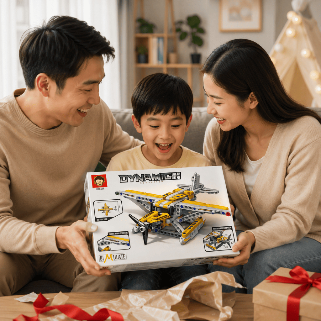 Đồ Chơi Lắp Ráp Máy Bay Dynamic Cho Bé 6+, Mô Hình Máy Bay STEM Rèn Luyện Tư Duy Sáng Tạo
