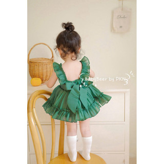 (chính phẩm loại1) VÁY NÀNG THƠ XANH CHO BÉ/ váy công chúa cho bé/vay xinh cho bé
