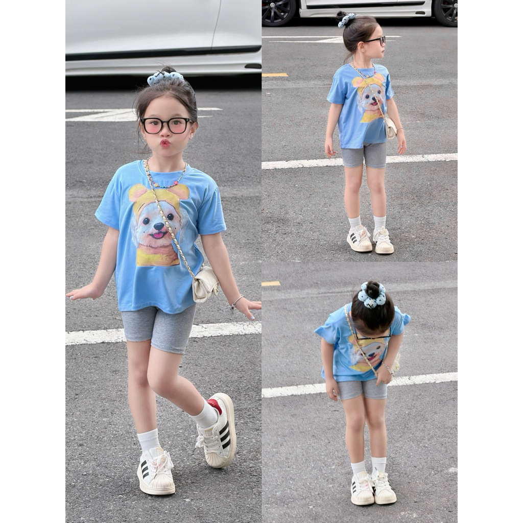(sunny baby house -2) set legging cho bé hình in dễ thương , 2 màu