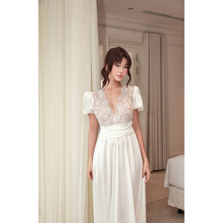 V50/V51 - Winy Dress - Váy ngủ lụa ren ngực xuyên thấu công chúa lụa latin thượng hạng