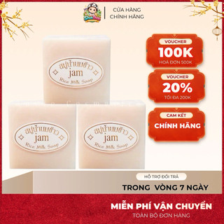Xà Phòng Cám Gạo Jam Rice Milk Thái Lan 65g