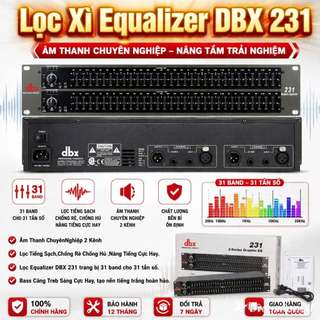 Lọc Xì Equalizer DBX 231 Cắt Hú Micro, Điều Chỉnh Bass ,Trυng, Trebbe, Lọc Tiếng Âm Thanh Cực Hay.
