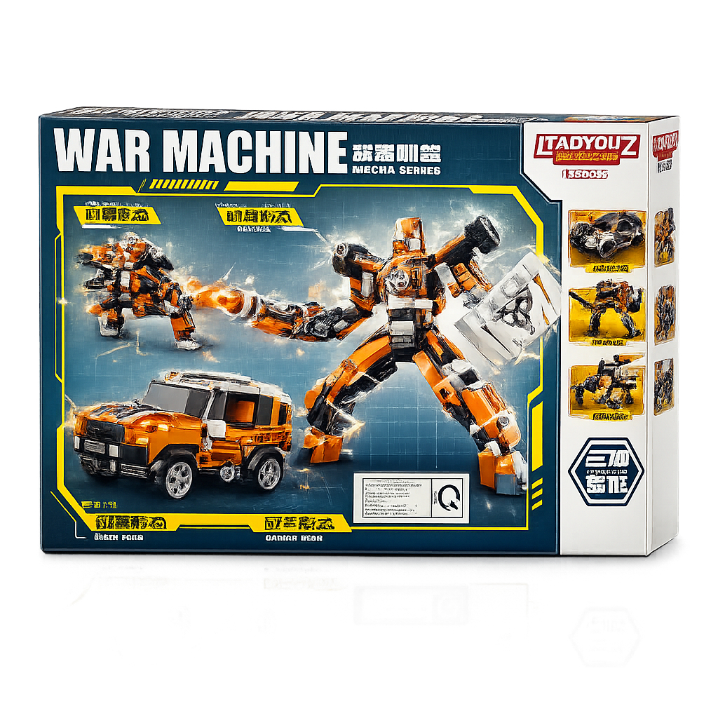 Đồ Chơi Robot Biến Hình 3 Trong 1 War Machine, Lắp Ráp Sáng Tạo Cho Bé
