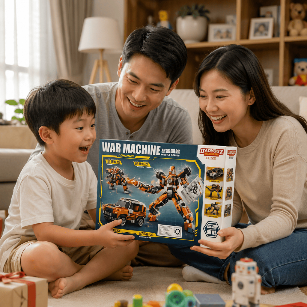 Đồ Chơi Robot Biến Hình 3 Trong 1 War Machine, Lắp Ráp Sáng Tạo Cho Bé