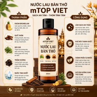 Nước lau bàn thờ - làm sạch, bao sái bàn thờ, thu hút tài vận PHÚC ĐỨC Chai 300ml - Nước thơm bàn thờ - hàng chính hãng