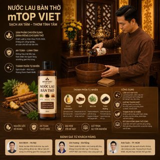 Nước lau bàn thờ - làm sạch, bao sái bàn thờ, thu hút tài vận PHÚC ĐỨC Chai 300ml - Nước thơm bàn thờ - hàng chính hãng