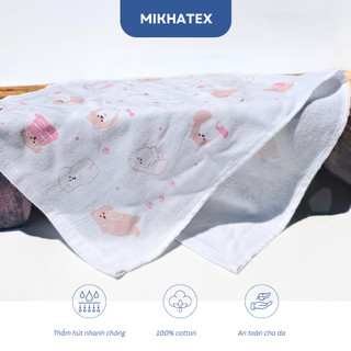 Khăn trẻ em nhật MIKHATEX họa tiết mềm mại, đáng yêu 28x70cm