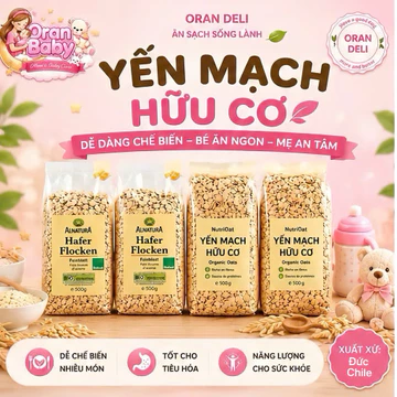 Yến Mạch Nguyên Chất Hafer Flocken – Yến Mạch Cán Dẹt Nhập Khẩu Đức, Giàu Chất Xơ, Tốt Cho Ăn Kiêng & Giảm Cân