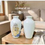 Bình Hoa, Lọ Hoa Vẽ 3D Chỉ Vàng Cao Cấp Trang Trí Phòng Khách, Bàn Thờ, Bàn Ông Địa Ngày Tết - Gốm Sứ Bát Tràng — ảnh 4