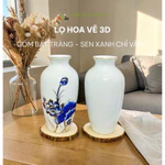 Bình Hoa, Lọ Hoa Vẽ 3D Chỉ Vàng Cao Cấp Trang Trí Phòng Khách, Bàn Thờ, Bàn Ông Địa Ngày Tết - Gốm Sứ Bát Tràng — ảnh 3