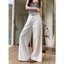 Quần Jean Basic Nữ Trắng Be Suông Ống Rộng Lưng Cao Dáng Dài Quần Bò Unisex Ôm Eo Tôn Dáng HOTTREND