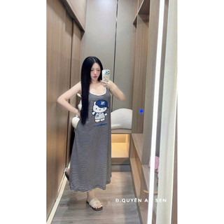 VÁY XUÔNG KẺ HÌNH MÈO HELLO KITTY HOT HIT