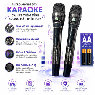 Micro Không Dây UGX 39 PLUS, Độ Nhạy Cao, Micro Chống Hú Rít, Hỗ Trợ Giọng Hát Tối Đa, Có Khả Năng Lọc Âm, Chống Hú Tốt