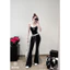 Set BAD 2dây quần loe mix sọc cá tính siu hack dáng với 2 tone màu nổt bật trẻ trung 🔥