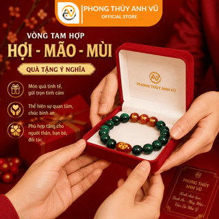 Vòng tay tuổi tuất - vòng tam hợp dần ngọ tuất - mắt hổ xanh lục - may mắn tài lộc bình an