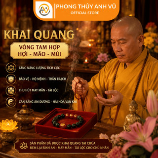 Vòng tay tuổi tuất - vòng tam hợp dần ngọ tuất - mắt hổ xanh lục - may mắn tài lộc bình an