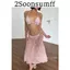 2Soonsumff Set bikini 3 mảnh buộc dây kèm chấn váy ren dáng dài sexy, bộ đồ bơi cao cấp cho nữ