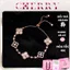 Vòng tay thép Titan cỏ 4 lá may mắn mạ vàng thời trang nữ tính CHERRY JEWELRY