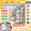 Combo 10 tượng tô màu thạch cao 2D mini (4-6cm) tặng kèm dây 6 màu cho bé sáng tạo