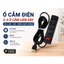 Ổ Cắm Điện Liền Dây 3-4 Ổ Cắm 2200W Dây Dài 2.5M/5M Hinoki – Lõi Sứ Chịu Nhiệt, Có Công Tắc Bật Tắt, Vỏ ABS Chống Vỡ
