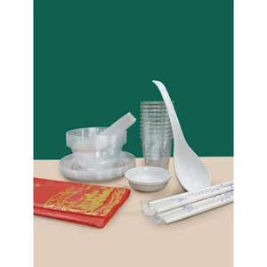 Set đồ dùng 1 lần cho 10 người chén bát ,bát chấm ,đĩa ,đũa, muỗng, thìa ,cốc phù hợp liên hoan dã ngoại