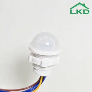 Công Tắc Cảm Biến Chuyển Động Mini 220V Cảm Ứng Hồng Ngoại Tắt Trễ Cố Định 45 Giây
