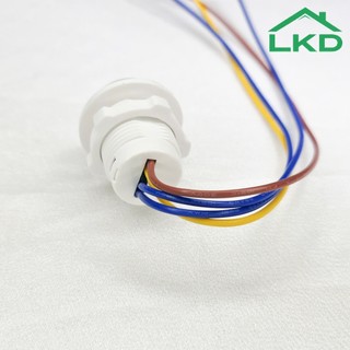 Công Tắc Cảm Biến Chuyển Động Mini 220V Cảm Ứng Hồng Ngoại Tắt Trễ Cố Định 45 Giây