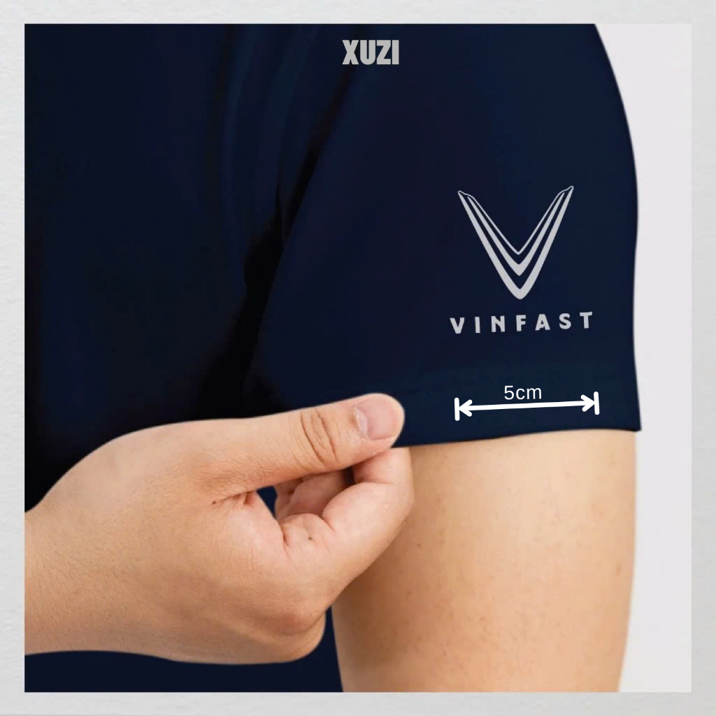 áo thun polo đồng phục Vinfast nam nữ áo phông có cổ bẻ ngắn tay hãng xe ô tô  vải cá xấu gai mịn thoáng mát XUZI,