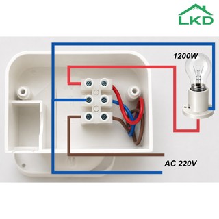 Công Tắc Cảm Biến Chuyển Động 220V Cảm Ứng Hồng Ngoại Lắp Nổi Chống Nước Chịu Tải Cao