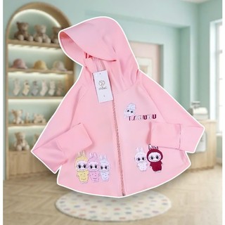 Áo Chống Nắng Trẻ Em Labubu A – Áo Khoác Chống Tia UV Cho Bé Trai Bé Gái 6-40Kg