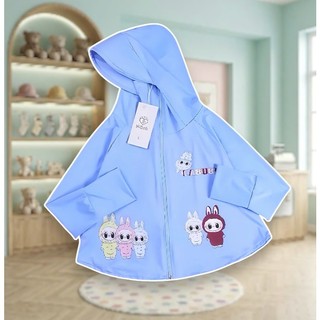 Áo Chống Nắng Trẻ Em Labubu A – Áo Khoác Chống Tia UV Cho Bé Trai Bé Gái 6-40Kg