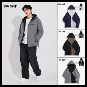 Áo Khoác Gió 2 MẶT Nam Nữ - Chống Nước Chống Gió Chống UV from rộng thoáng mái