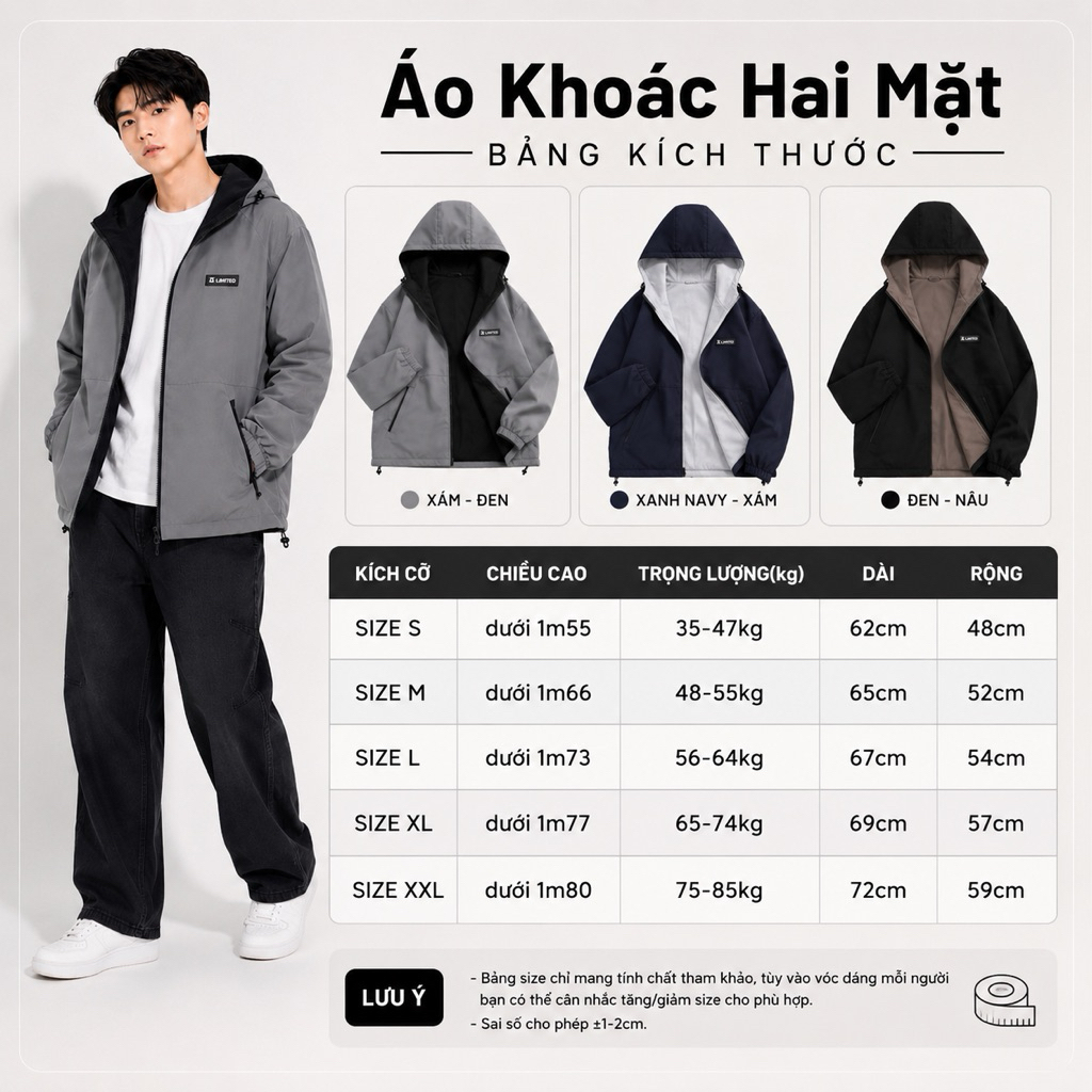 [Hàng Loại 1-2026] Áo Khoác Gió 2 MẶT Nam Nữ  - Chống Nước Chống Gió Chống UV from rộng thoáng mái