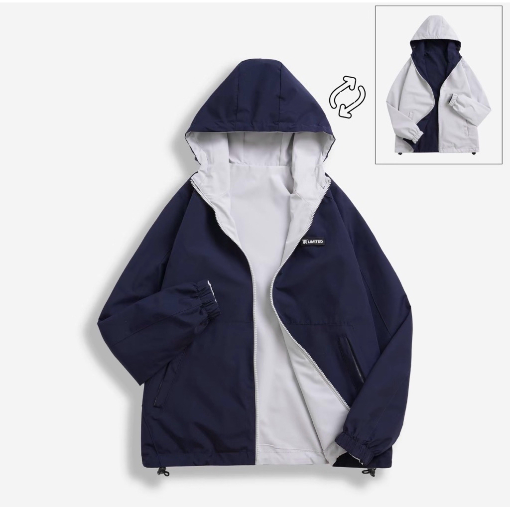 [Hàng Loại 1-2026] Áo Khoác Gió 2 MẶT Nam Nữ  - Chống Nước Chống Gió Chống UV from rộng thoáng mái