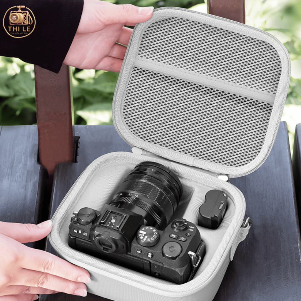 Túi đựng máy ảnh Fujifilm, Canon, Sony chống sốc, sang trọng, gọn nhẹ, Túi đeo chéo bảo vệ máy ảnh XS20, R50, ZVE10